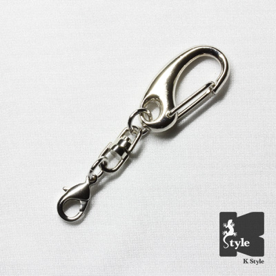 キーホルダー（フック ナロー） 銀