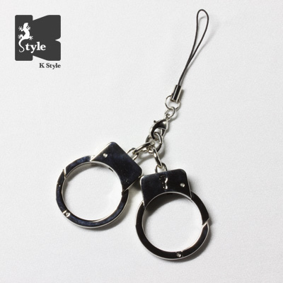 ぷち手錠カラビナストラップ（ラージ）