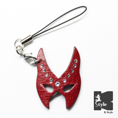 ぷちマスク（パピリオ） 赤/黒 （スワロ付）