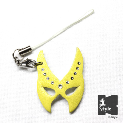 ぷちマスク（パピリオ） 黄 （スワロ付）