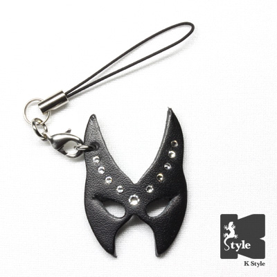 ぷちマスク（パピリオ） 黒 （スワロ付）