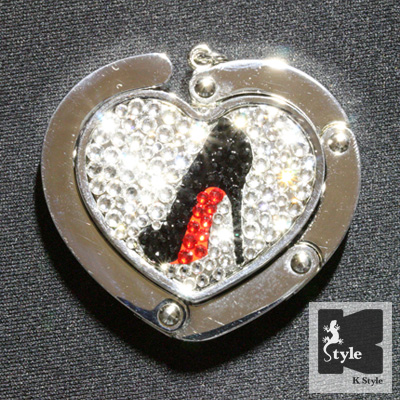 バッグハンガー ハート型（ピンヒール）【現品限り】セール中